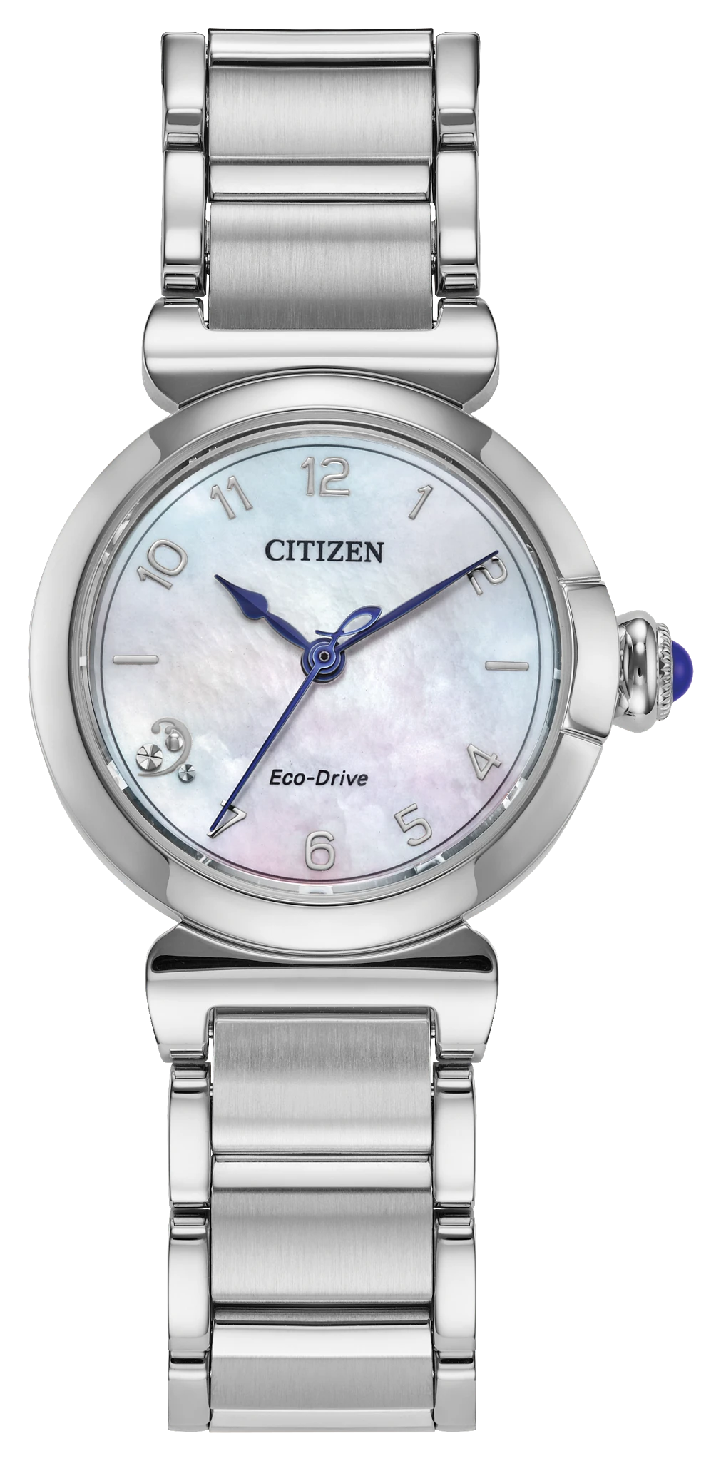 Citizen L Mae White Dial Stainless Steel Bracelet EM1130-83D | CITIZEN